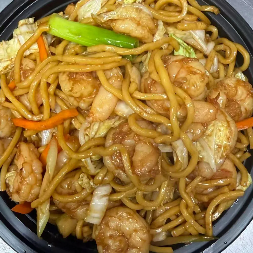 Shrimp Lo Mein at Great China, Chinese Restaurant in Indian Trail